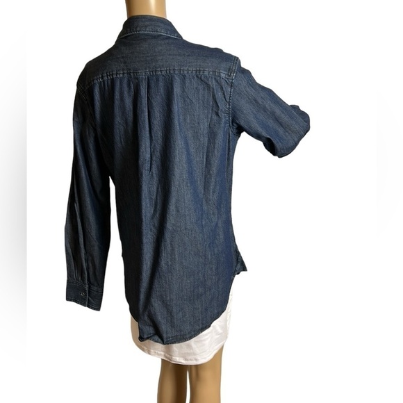 Jean shirt, Blue denim shirt  LEE Riders, NWT!western,cotton XL,festival,outdoor - Picture 9 of 15